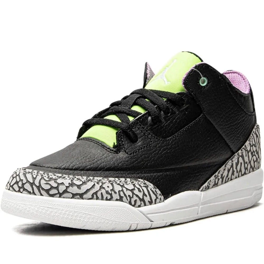 Nike Big Kids' Air Jordan 1 Mid Top 3 Purple Swish EUC Size 7